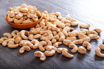 Roasted, delicious and shellless cashews.