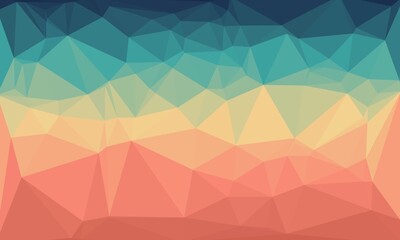 vibrant colorful geometric background with mosaic design