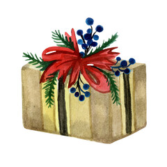 Christmas gift. vector illustration 