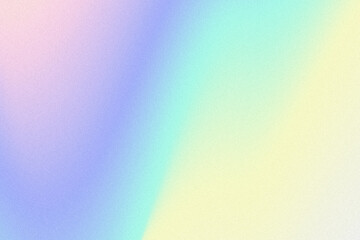 Iridescent gradient. Vivid rainbow colors. Digital noise, grain. Abstract lo-fi background. Vaporwave 80s, 90s style. Wall, wallpaper, print. Minimal, minimalist. Blue, turquoise, yellow, pink, purple