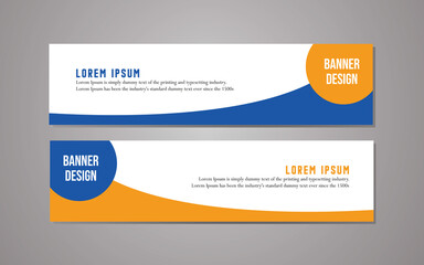 simple business banner template and website banner template