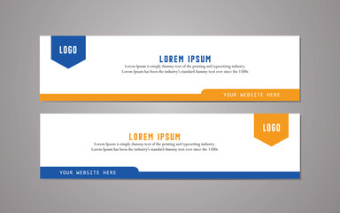 simple business banner template and website banner template