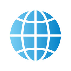 Web icon Gradient Globe