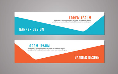 simple business banner template and website banner template