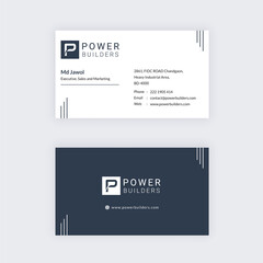 Business Card Template Architect Style.