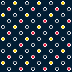 Colorful Polka Dots Pattern Background.