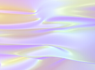 Fototapeta premium Abstract 3D rendering - deformed holographic gradient background