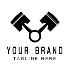 Illustration of two pistons that form the letter 