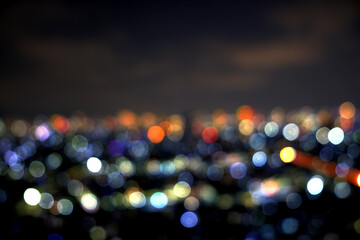 christmas lights in the city