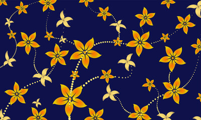 Wallpaper flower background, chrysanthemum flower, seamless. Vector luxury