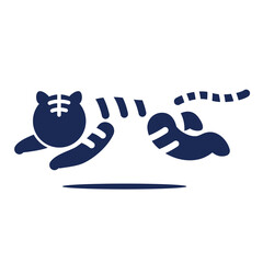 寅をピクトグラムのイラストで表現しました。
