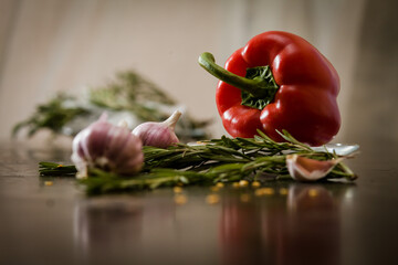 still life with Bulgarian pepper