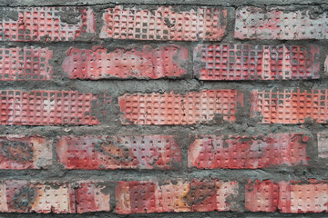 texture old red brick wall background