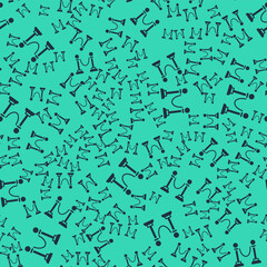 Black Rope barrier icon isolated seamless pattern on green background. VIP event, luxury celebration. Celebrity party entrance. Vector