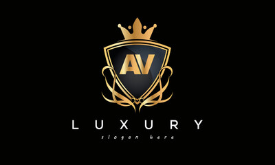 AV creative luxury letter logo