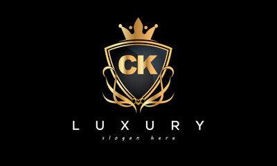 CK creative luxury letter logo