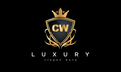 CW creative luxury letter logo