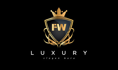 FW creative luxury letter logo