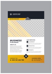 Creative stylish corporate business flyer image template