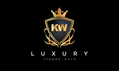 KW creative luxury letter logo