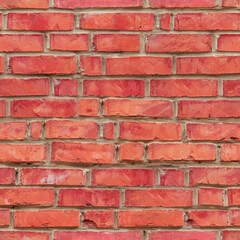 Obraz premium red brick wall seamles pattern. texture background. brick wall in Central Asian style 