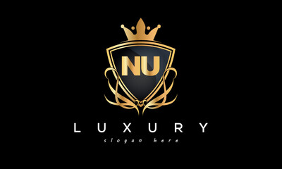 NU creative luxury letter logo