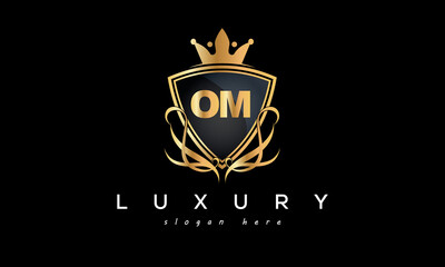 OM creative luxury letter logo