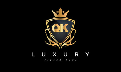 QK creative luxury letter logo