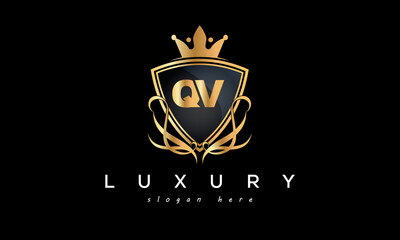 QV creative luxury letter logo