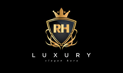 RH creative luxury letter logo