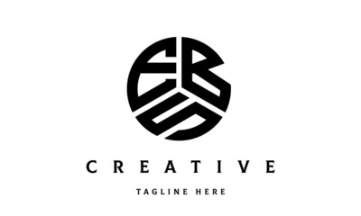 EBS creative circle three letter logo