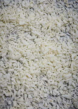 desiccated coconut close up detail
