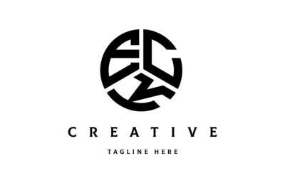 ECK creative circle three letter logo