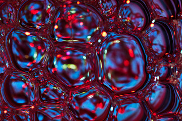 Multicolored bubbles abstract background design.