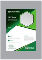 Promotional creative corporate business flyer design template