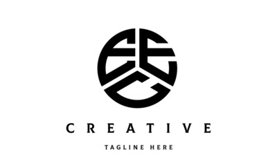 EEC creative circle three letter logo