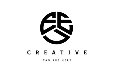 EEU creative circle three letter logo