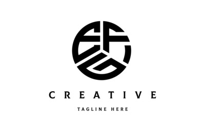 EFG creative circle three letter logo