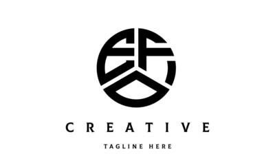 EFO creative circle three letter logo