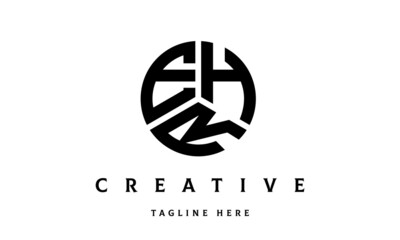 EHR creative circle three letter logo