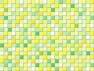 でこぼこした緑色系タイルの背景