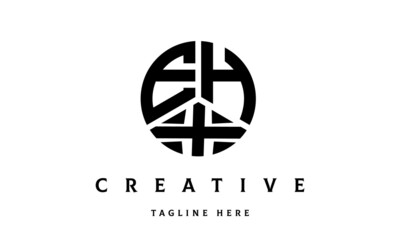 EHX creative circle three letter logo