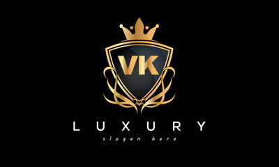 VK creative luxury letter logo