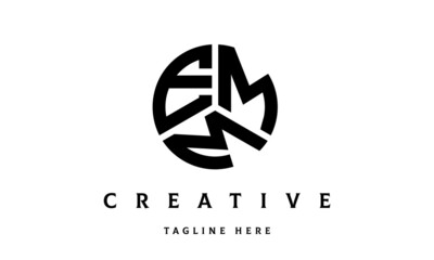 EMM creative circle three letter logo