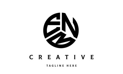 ENB creative circle three letter logo