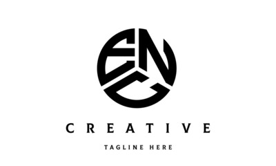 ENC creative circle three letter logo