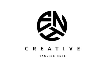 ENH creative circle three letter logo