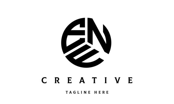 ENF creative circle three letter logo