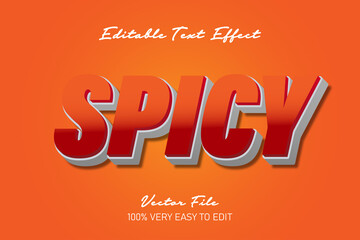 red bold spicy text effect