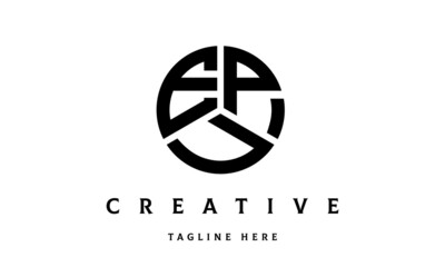 EPU creative circle three letter logo